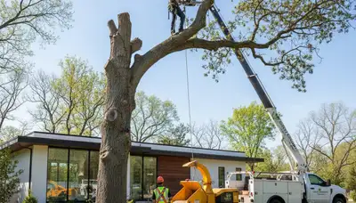 Professional landscaping and tree removal in Fort Worth, TX by Chop Chop Tree experts