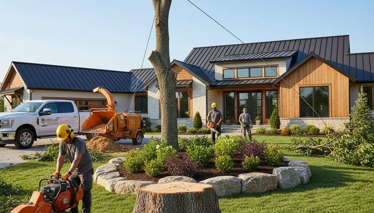 Professional landscaping and tree removal in Fort Worth, TX by Chop Chop Tree experts