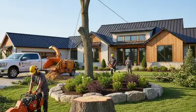 Professional landscaping and tree removal in Fort Worth, TX by Chop Chop Tree experts