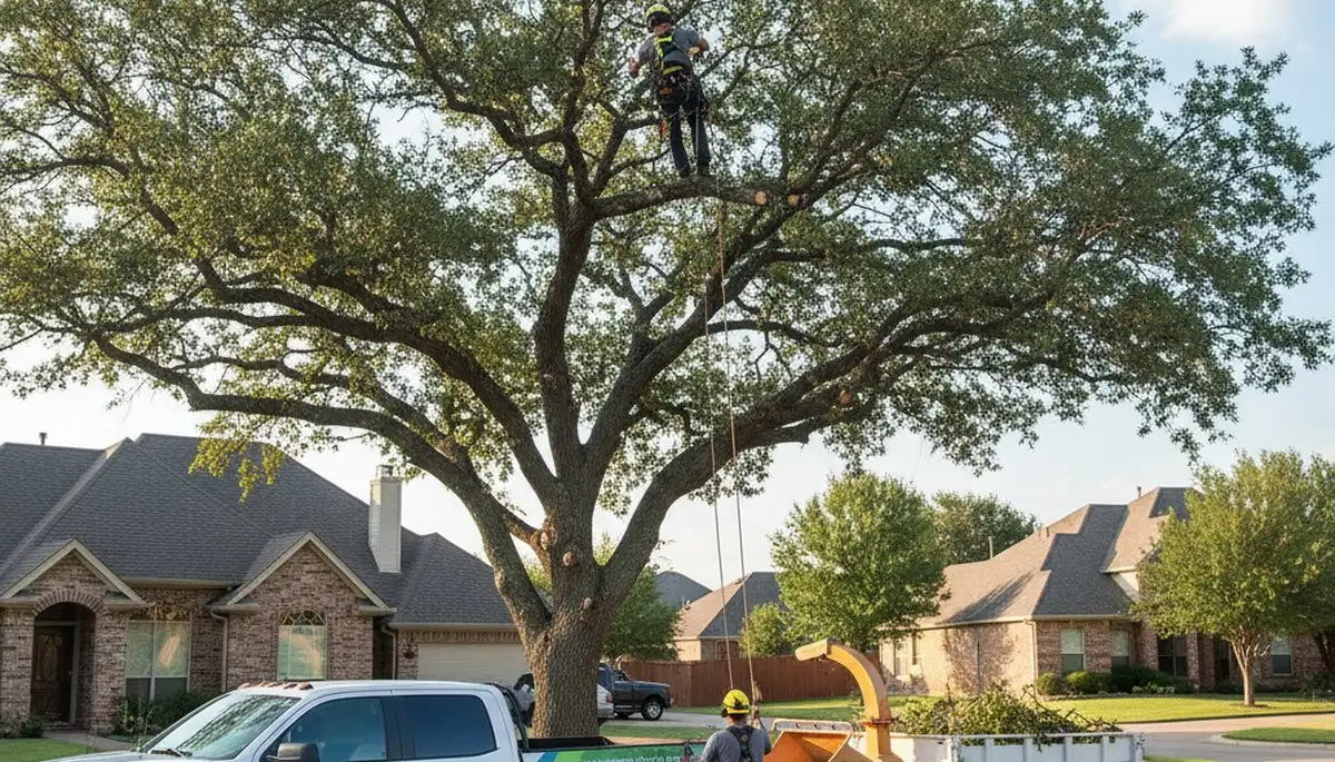 Professional tree removal service in Fort Worth TX clearing trees safely and efficiently